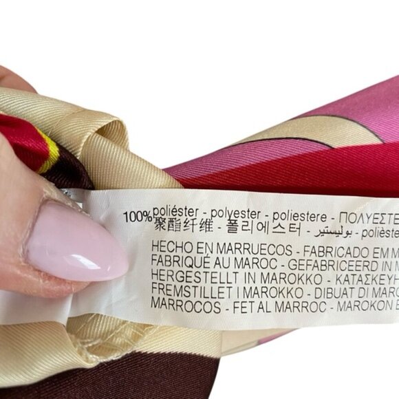 Zara - Chain Print Satin Blouse - S - Picture 6 of 9